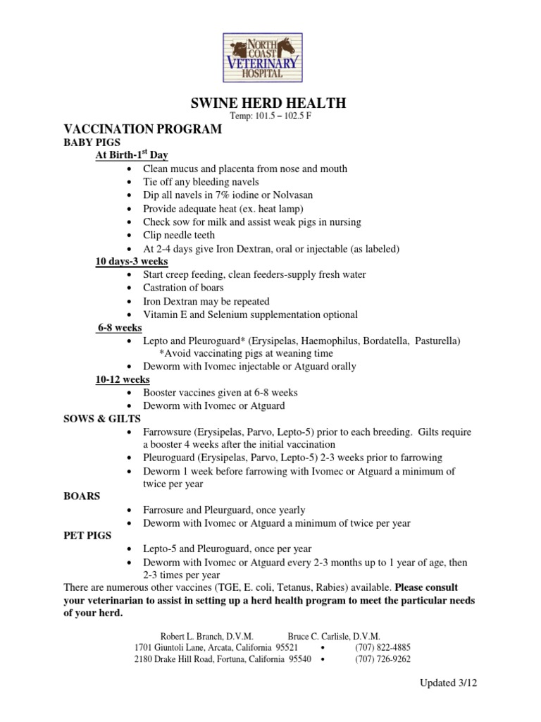 Swine Herd Health | PDF