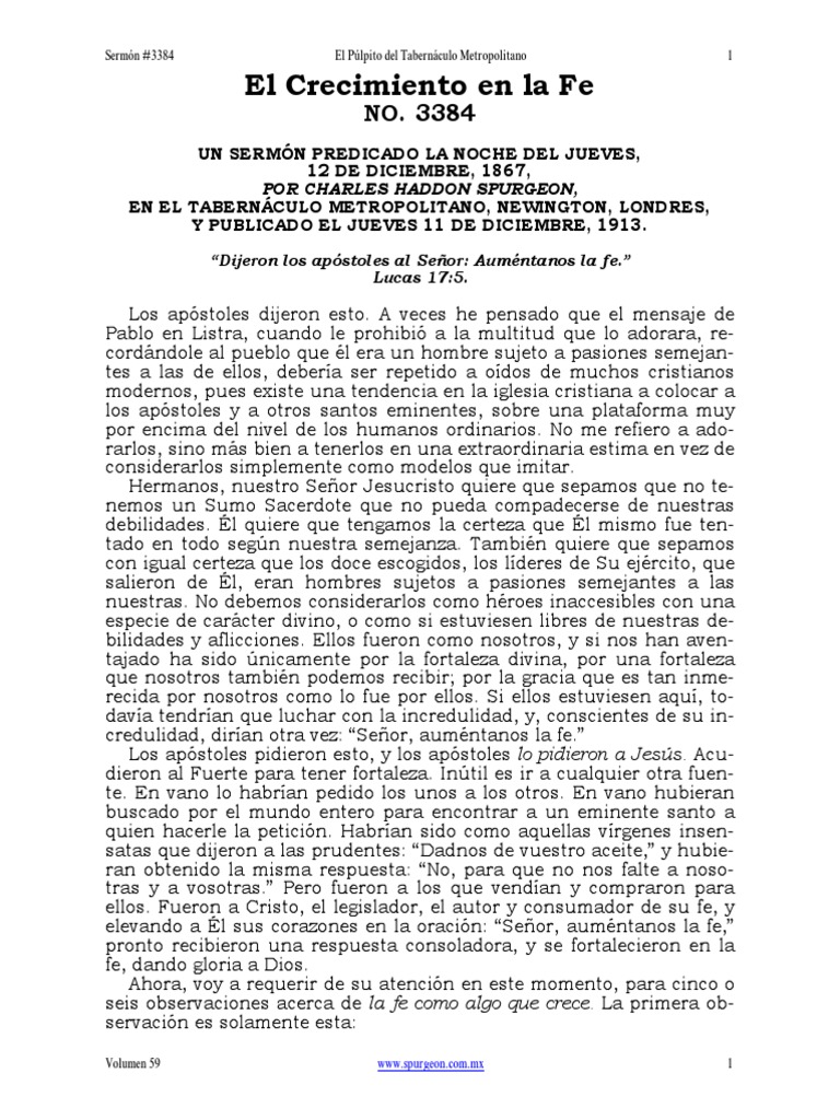 Crecimiento en la Fe Cristiana | PDF | Cristo (título) | Fe