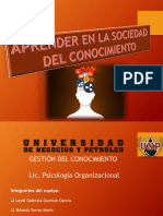 Aprender en La Sociedad Del Conocimiento