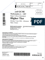 GCSE Maths Linear June 2006 Higher Tier Paper 5 PDF
