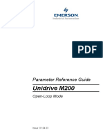 Unidrive M200 Parameter Reference Guide (Open-Loop)