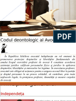 Codul Deontologic Al Avocatului