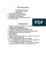 Temas Ética Para El Fiscal y Argumentación