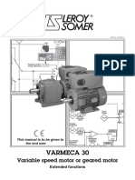Extended functions manual for VARMECA 30 variable speed drive