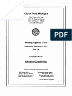 February 22, 2017 Flint City Council Grants Committee Agenda