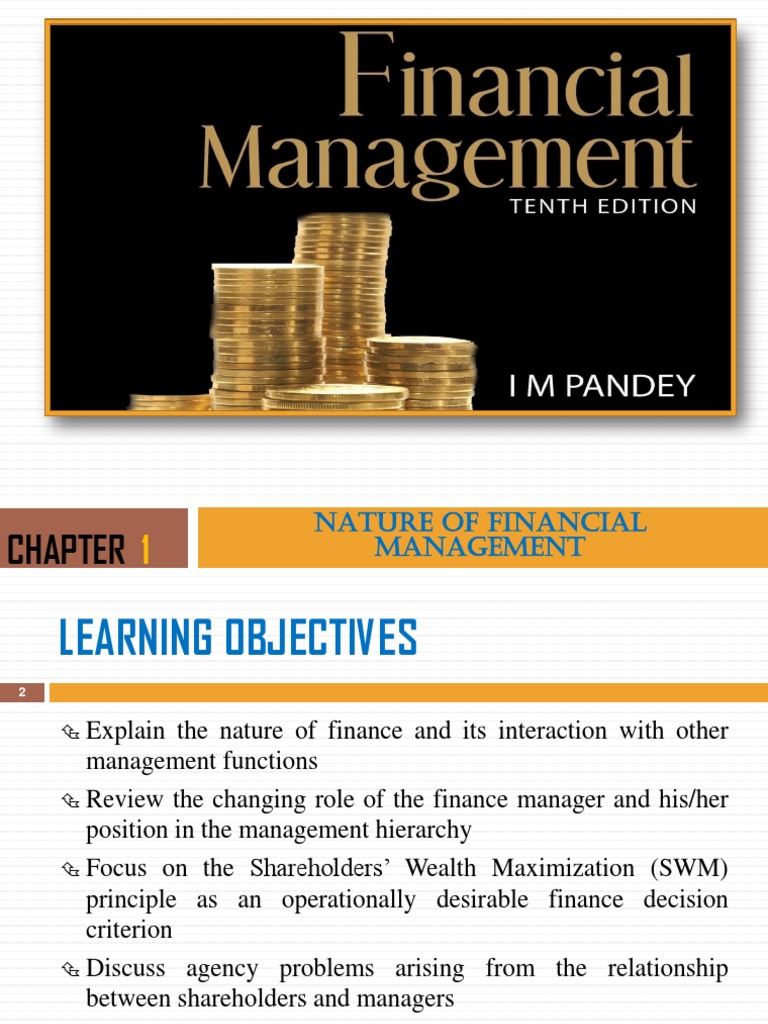Financial Management I-M-Pandey-Ch-1.pdf | Equity (Finance) | Profit ...
