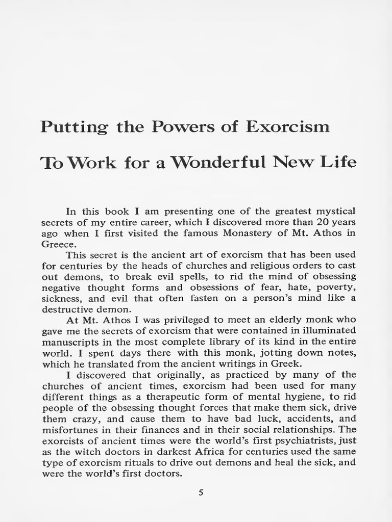 Revealing the Ancient Secrets of Exorcism: A Guide to Casting Out ...
