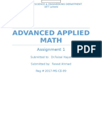 Advanced Applied Math: Assignment 1
