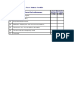 Requirements Phase Defects Checklist