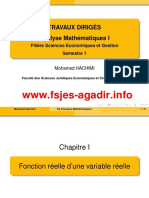 Analyse Math TD Chapitre 1 Fsjes Agadir