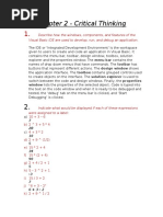 Chapter 2 Critical Thinking