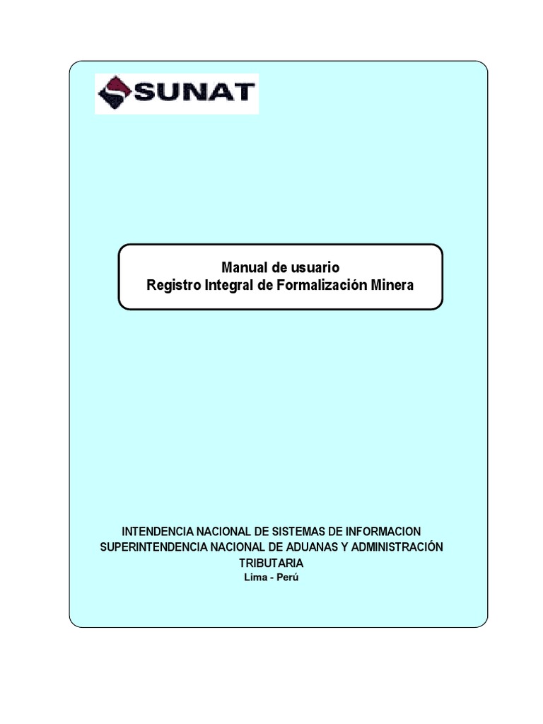 Manual Reinfo Sunat Correo electr nico Software Manual Reinfo Sunat Correo electr nico Software