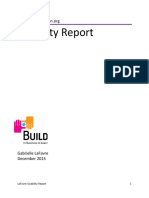 BUILD Usability Report