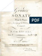 Bochsa - Grand Sonata for Piano and Violin or Flute, Op.5 - Piano Score