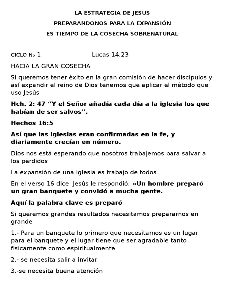 La Estrategia de Jesus | PDF