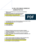 Balotario Del Diplomado Derecho Administrativo