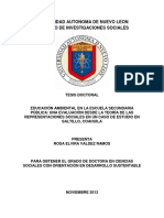 Educación ambiental en secundarias: representaciones sociales