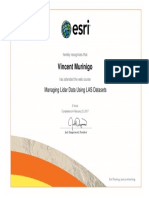 Managing Lidar Data Using Las Datasets Certificate