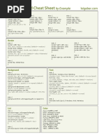 CSS Shorthand Cheat Sheet by Example