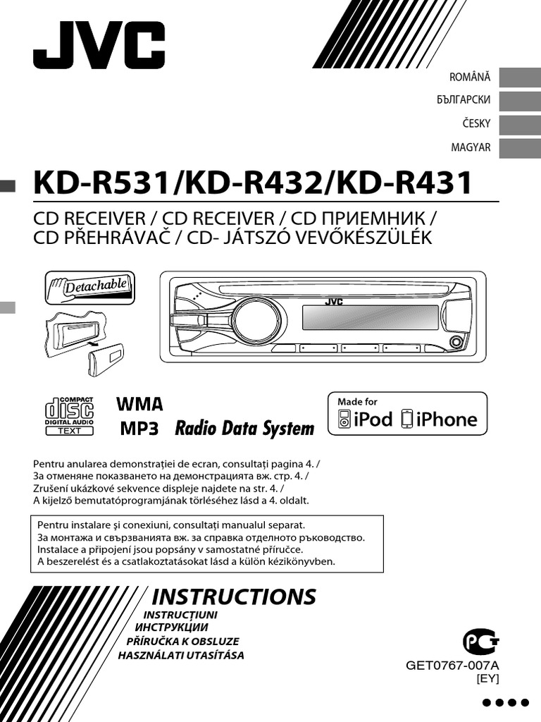 JVC KD-R431 Manual | PDF