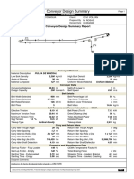 Conveyor Design Summary Report