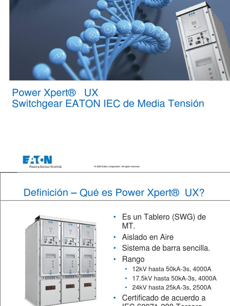 Power Xpert UX PDF | PDF | Transformador | Electricidad