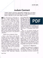 A View of Curriculum Content PDF