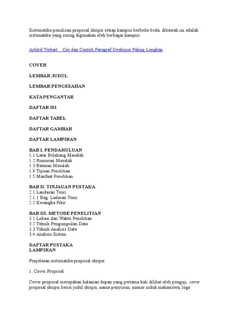 Contoh Daftar Pustaka Proposal - Simak Gambar Berikut