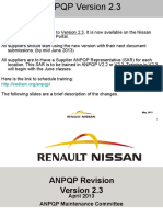 ANPQP Version 2.3 Changes