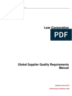 Lear Supplier Requirements 2012.