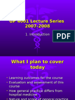 GP 4001 Lecture Series 2007-2008