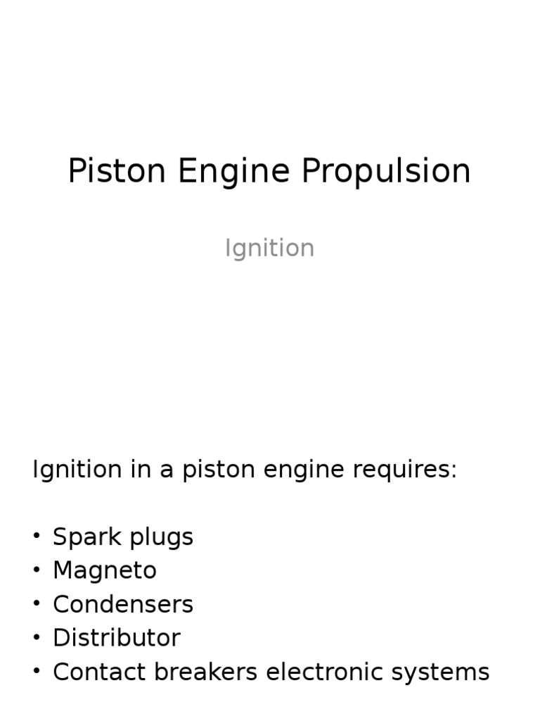 Piston Engine Ignition Systems Guide | PDF | Ignition System | Distributor