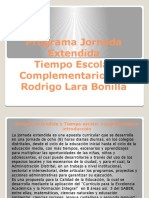 Programa Jornada Extendida Tiempo Escolar Complementario TEC Rodrigo Lara Bonilla