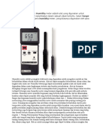 Fungsi Humidity Meter