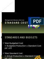 Standard Costing: Management Advisory Services