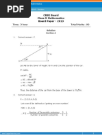 Time: 3 Hour Total Marks: 90: CBSE Board Class X Mathematics Board Paper - 2013