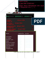 Nama TGL/BLN/THN Jurusan: Maaf Yeah Pa'bila Nama Belum Tercantum Disini
