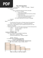 The CYK Algorithm