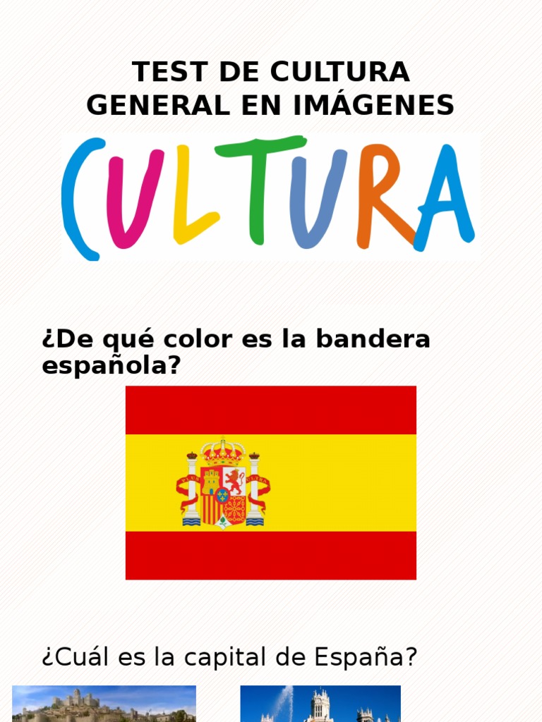 Test de Cultura General en Imágenes