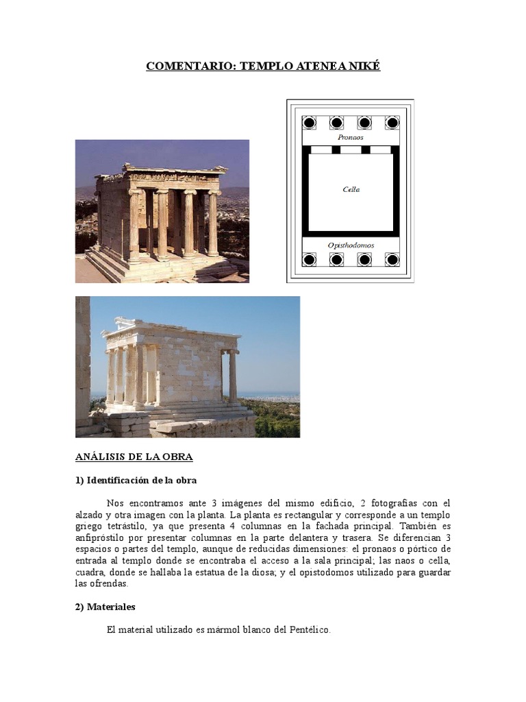 Comentario Atenea Nike | PDF | Diseño arquitectonico | Arquitectura