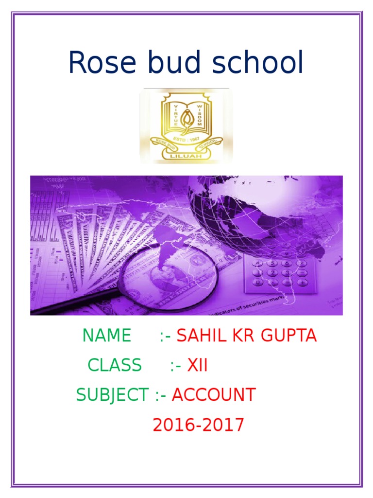 Rose Bud School NameClass Subject PDF