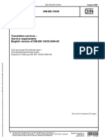 German Translation Standard DIN - EN15038