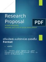 Writing A Research Proposal in Sinhala