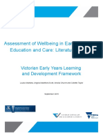 Assessment of Wellbeing in Early Childhood Education and Care: Literature Review