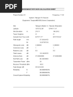 Microwave Path Data Calculation Sheet