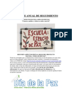 Informe Anual Seguimiento Escuela Espacio de Paz Villanueva Mesia Curso 2008-09