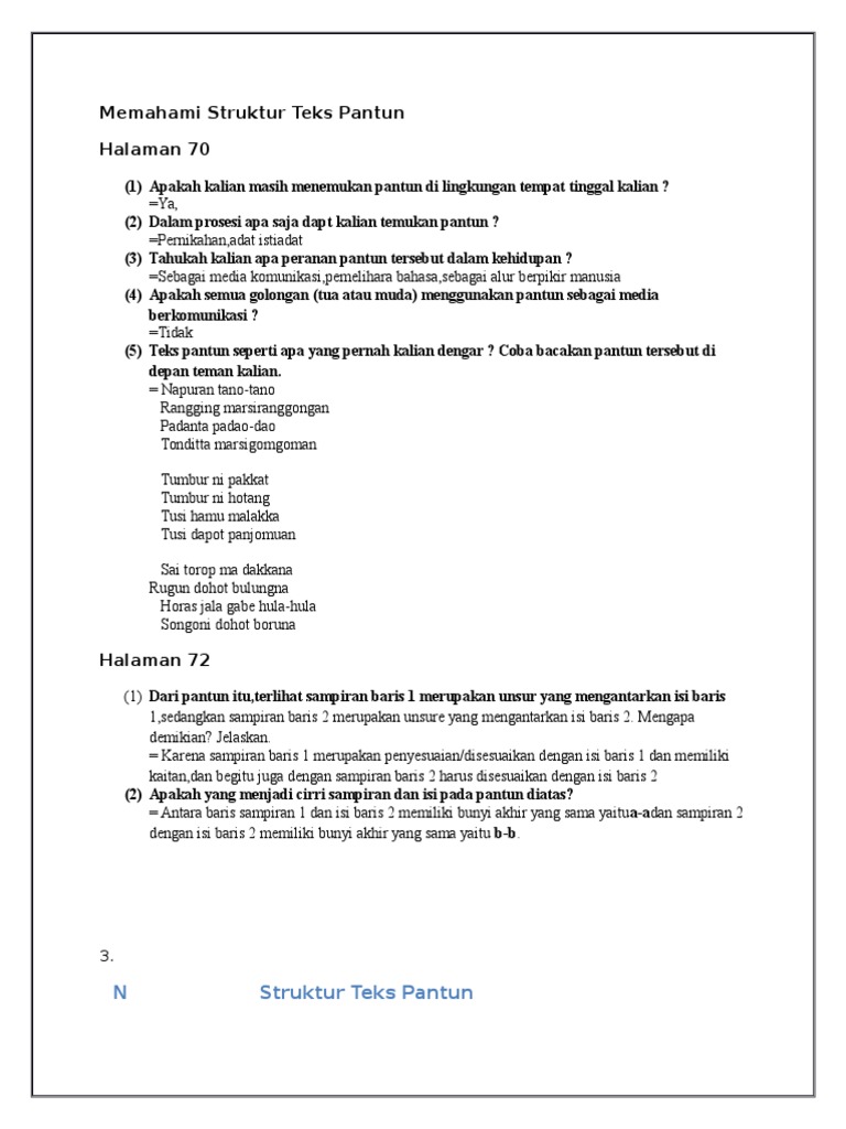 Bahasa Indo Bab 2 Pantun Pdf