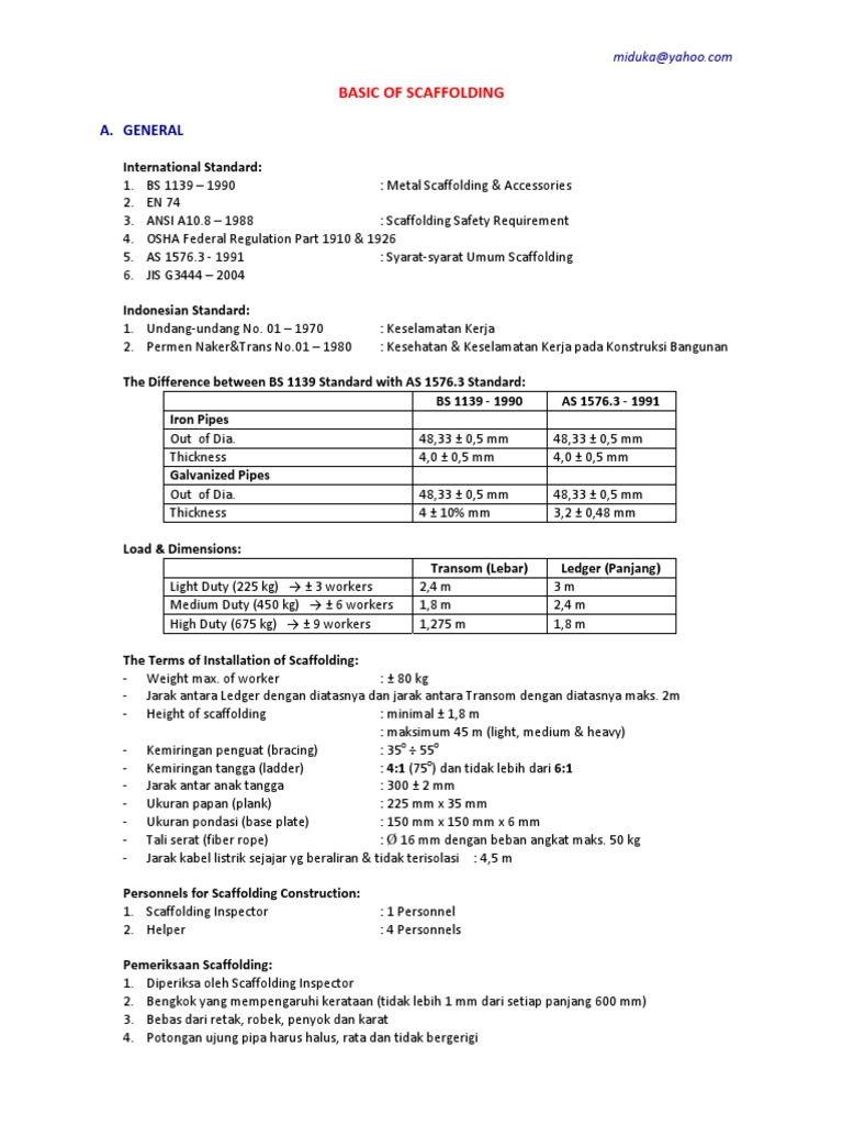 Basic of Scaffolding PDF | PDF