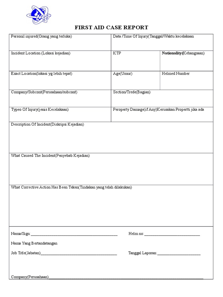 First Aid Case Report PDF