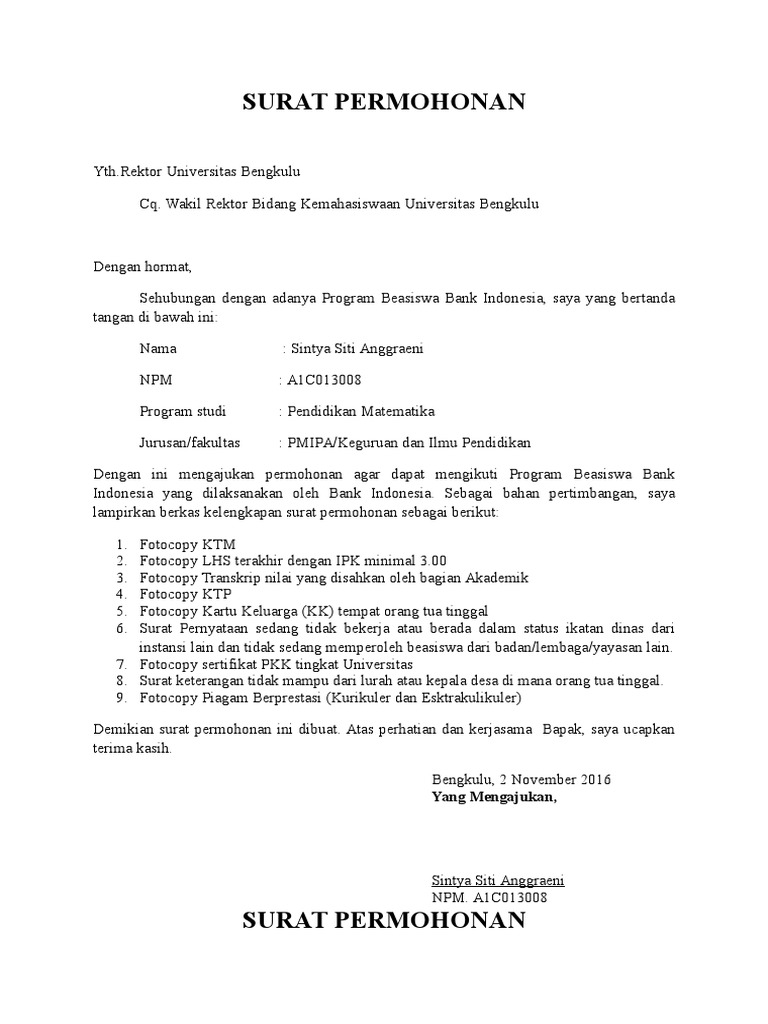 View Surat Kepada Rektor Pictures